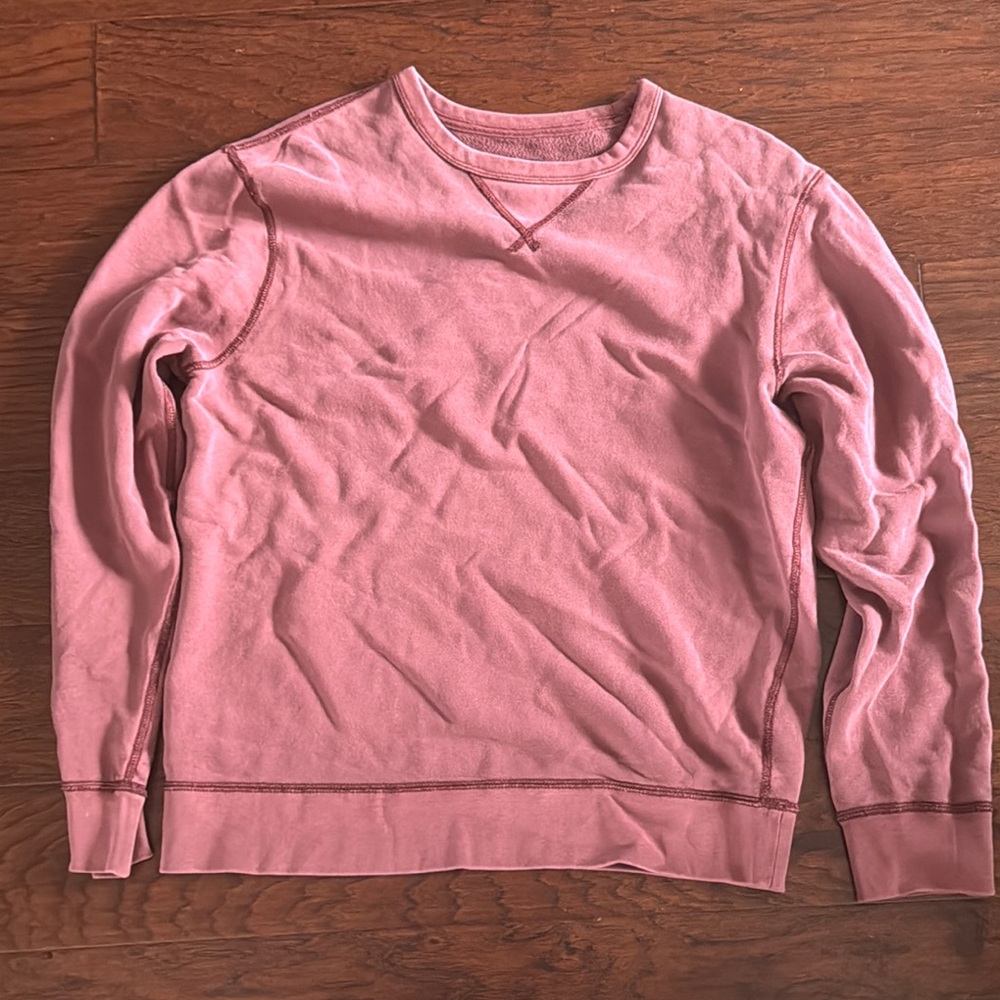 Men's Rose/Red Crewneck Sweater JCrew